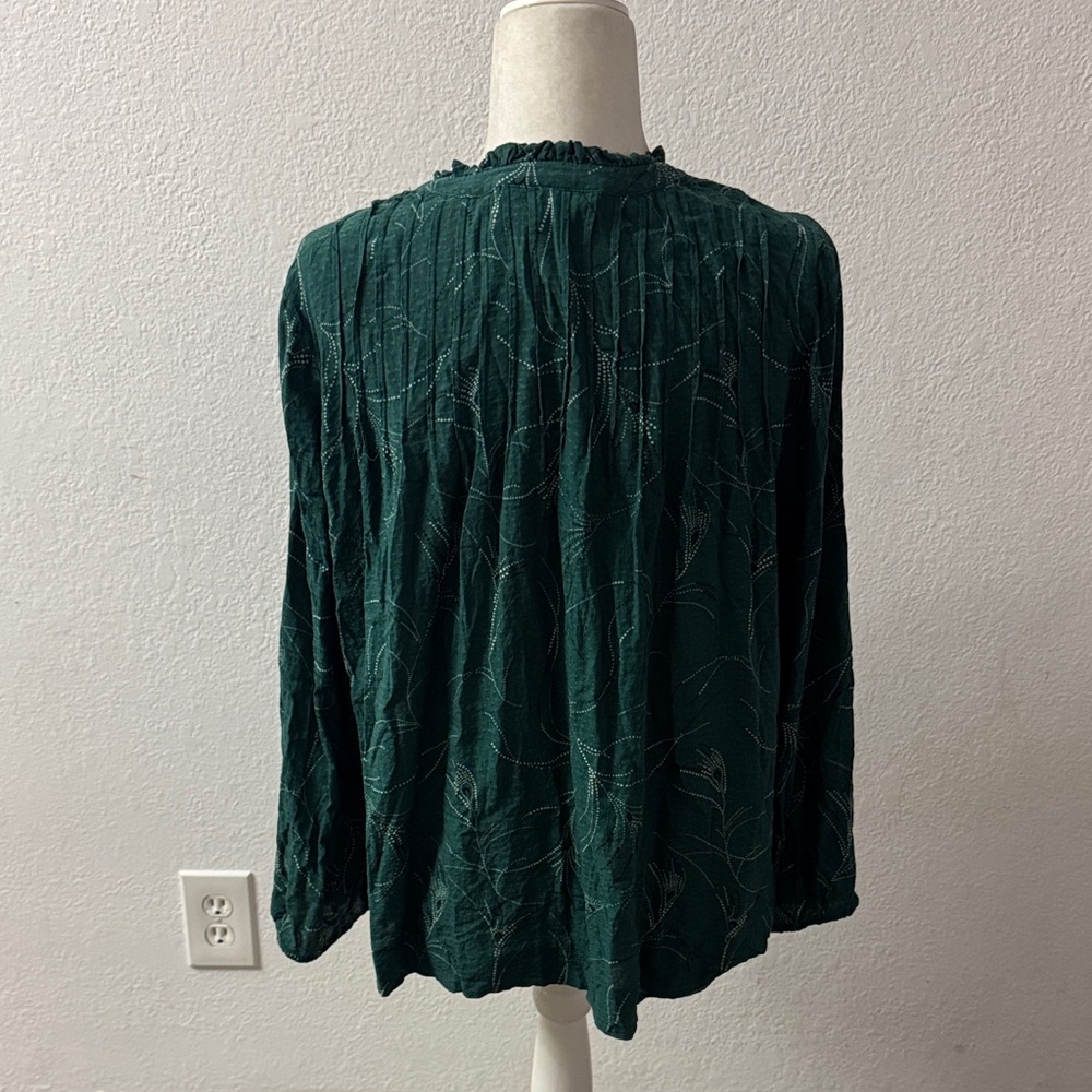 Daniel Rainn Button Down Green Blouse - image 4